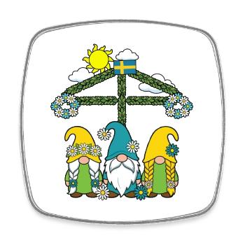 Litha Pagan: Sommersonnenwende, Mittsommer, Mittsommer, Mittsommer. - Viereckiger Kühlschrankmagnet - Weiß - Vorne