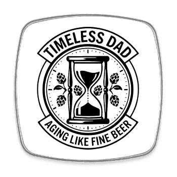 Father's Day Timeless Dad Timeless Classic - Square fridge magnet - white - Front