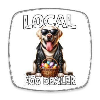 Ostern Labrador Egg Dealer - Viereckiger Kühlschrankmagnet - Weiß - Vorne
