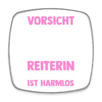 Reiten Pferdeliebhaber Reiterhof Pferde - Viereckiger Kühlschrankmagnet - Weiß - Vorne