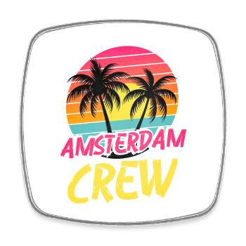 Équipe d’Amsterdam - Magnet carré - blanc - Devant