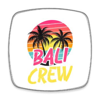 Bali Crew - Square fridge magnet - white - Front