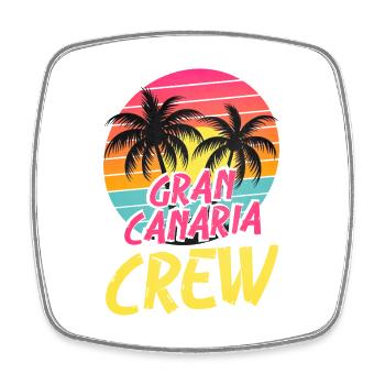 Gran Canaria Crew - Square fridge magnet - white - Front