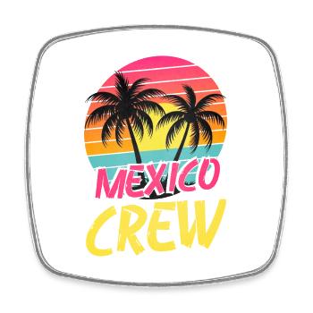 Mexiko Crew - Viereckiger Kühlschrankmagnet - Weiß - Vorne