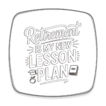 La retraite d’enseignant à la retraite est ma carrière d’enseignant - Magnet carré - blanc - Devant