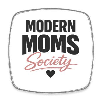 Modern Moms Society Stylish Mom Statement - Square fridge magnet - white - Front