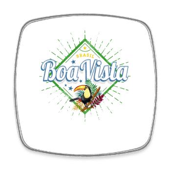 Boa Vista Roraima in Brasilien mit Tukan Souvenir - Viereckiger Kühlschrankmagnet - Weiß - Vorne