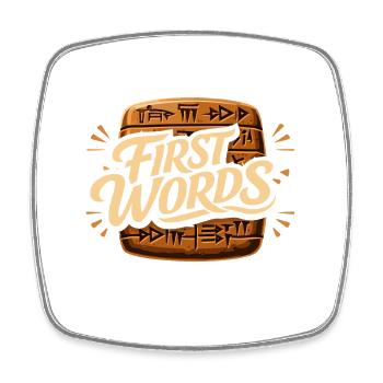 Ancient Mesopotamia, Sumerian - Square fridge magnet - white - Front