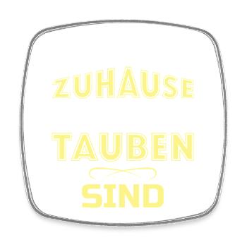 Taubenzüchter Spruch Lustig Taubenflüsterer - Viereckiger Kühlschrankmagnet - Weiß - Vorne