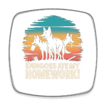 Dingo Australischer Wildhund Tierliebhaber Design - Viereckiger Kühlschrankmagnet - Weiß - Vorne