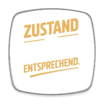 Zustand Dem Alter Entsprechend Oldtimer Geburtstag - Viereckiger Kühlschrankmagnet - Weiß - Vorne