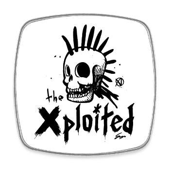 Xploited_1 - Square fridge magnet - white - Front