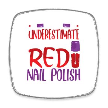 Nageldesigner Nageldesignerin Kosmetik Nagelstudio - Viereckiger Kühlschrankmagnet - Weiß - Vorne