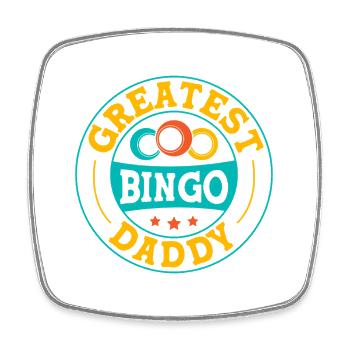 Bingo Bingo Meilleur Bingo Papa Bingo - Magnet carré - blanc - Devant