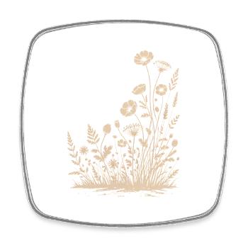 I Didn't Plant This, Here We Are - Square fridge magnet - white - Front