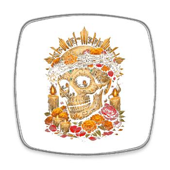 Día de los Muertos - Magnet carré - blanc - Devant