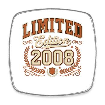 Édition limitée 2008 Vintage Birthday - Magnet carré - blanc - Devant