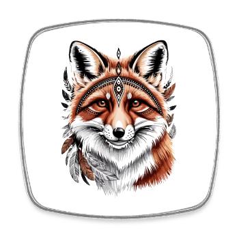 Fox Love Foxes Red Fox Vulpes Little Fox - Square fridge magnet - white - Front