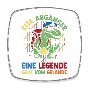 Kita Abgänger Eine Legende Verlässt Das Gelände - Viereckiger Kühlschrankmagnet - Weiß - Vorne