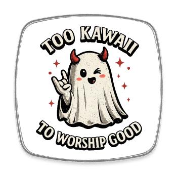 Kawaii - Magnet carré - blanc - Devant