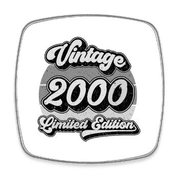 Vintage 2000 Limited Edition - Viereckiger Kühlschrankmagnet - Weiß - Vorne