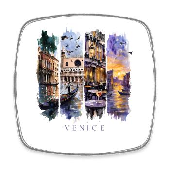 Venedig Urlaub Travel – Italien Geschenk - Viereckiger Kühlschrankmagnet - Weiß - Vorne