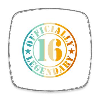 16e anniversaire Garçon Fille Légende Niveau 16 - Magnet carré - blanc - Devant