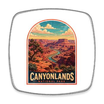 Canyonlands National park - Square fridge magnet - white - Front