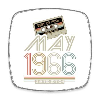 Best of May 1966 Cassette | Limited Edition - Square fridge magnet - white - Front