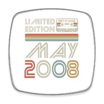 Best of May 2008 Kassette | Limited Edition - Viereckiger Kühlschrankmagnet - Weiß - Vorne