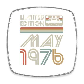 Best of May 1976 Kassette | Limited Edition - Viereckiger Kühlschrankmagnet - Weiß - Vorne