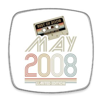 Best of May 2008 Kassette | Limited Edition - Viereckiger Kühlschrankmagnet - Weiß - Vorne