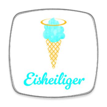 Eisheiliger Eis Eiscreme Heiligenschein Sommer Fan - Viereckiger Kühlschrankmagnet - Weiß - Vorne