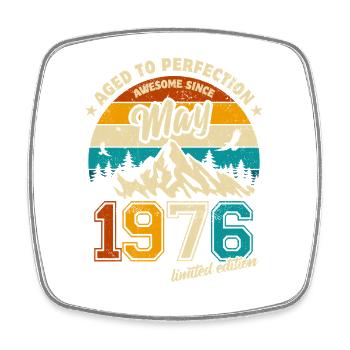 Awesome since May 1976 | Birthday | Gift - Square fridge magnet - white - Front