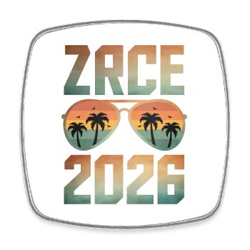 Zrce Party 2026 - Viereckiger Kühlschrankmagnet - Weiß - Vorne
