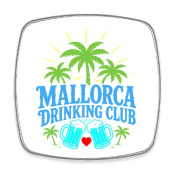 Club de boisson Malle 2026 - Magnet carré - blanc - Devant