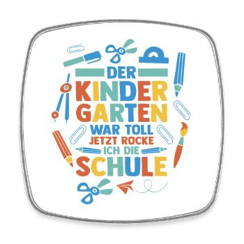 Kita Erste Klasse Schüler Kindergarten - Viereckiger Kühlschrankmagnet - Weiß - Vorne