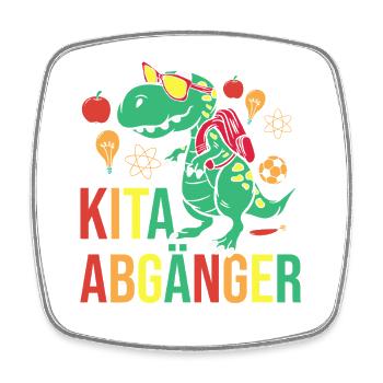 Daycare First Grade Dinosaur Student Kindergarten - Square fridge magnet - white - Front