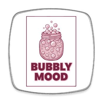 Sourdough Bubbly Mood Bread Backback Baker Bäcker-Ära - Viereckiger Kühlschrankmagnet - Weiß - Vorne