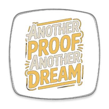Print Designer Another Proof Another Print Expert - Square fridge magnet - white - Front