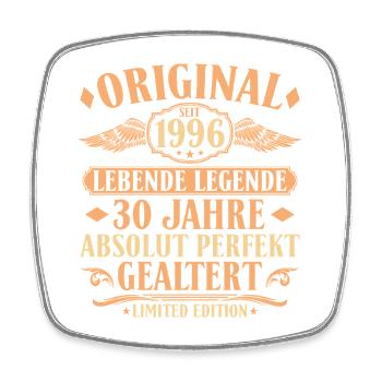 Original_1996_Jahrgang_30 - Square fridge magnet - white - Front