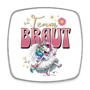 Team Braut Junggesellinnenabschied - Viereckiger Kühlschrankmagnet - Weiß - Vorne