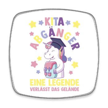 Kita Erste Klasse Einhorn Schüler Kindergarten - Viereckiger Kühlschrankmagnet - Weiß - Vorne