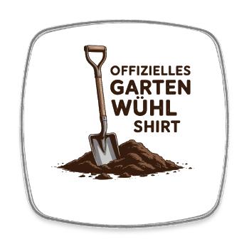  Offizielles Garten Wühl Shirt Für Hobbygärtner - Viereckiger Kühlschrankmagnet - Weiß - Vorne
