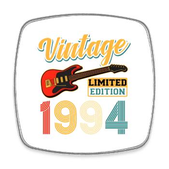 Vintage 1994 Guitar Limited Edition Design - Viereckiger Kühlschrankmagnet - Weiß - Vorne