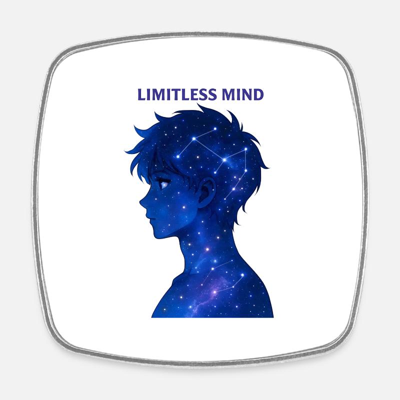 Boundless Spirit Nebula - Square fridge magnet - white