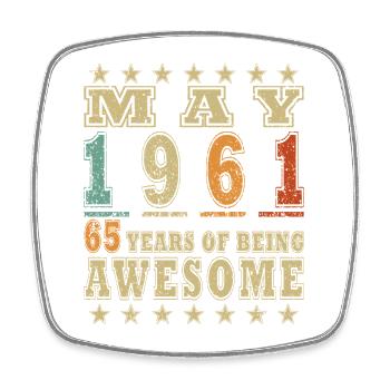 Légende de l’anniversaire de mai 1961 - Magnet carré - blanc - Devant