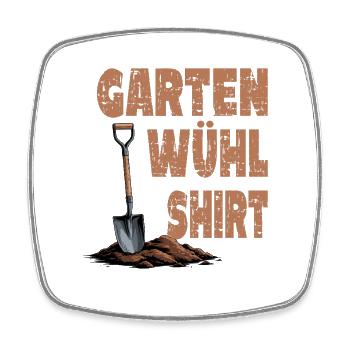 Motif drôle de chemise pour enracinement de jardin pour jardiniers amateurs - Magnet carré - blanc - Devant