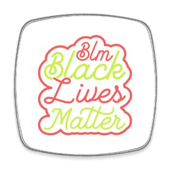 Black Lives Matter Bürgerrechtsgleichstellungsbewegung - Viereckiger Kühlschrankmagnet - Weiß - Vorne