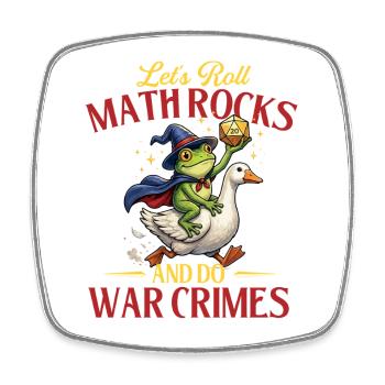 Lançant les maths dés de RPG drôles - Magnet carré - blanc - Devant